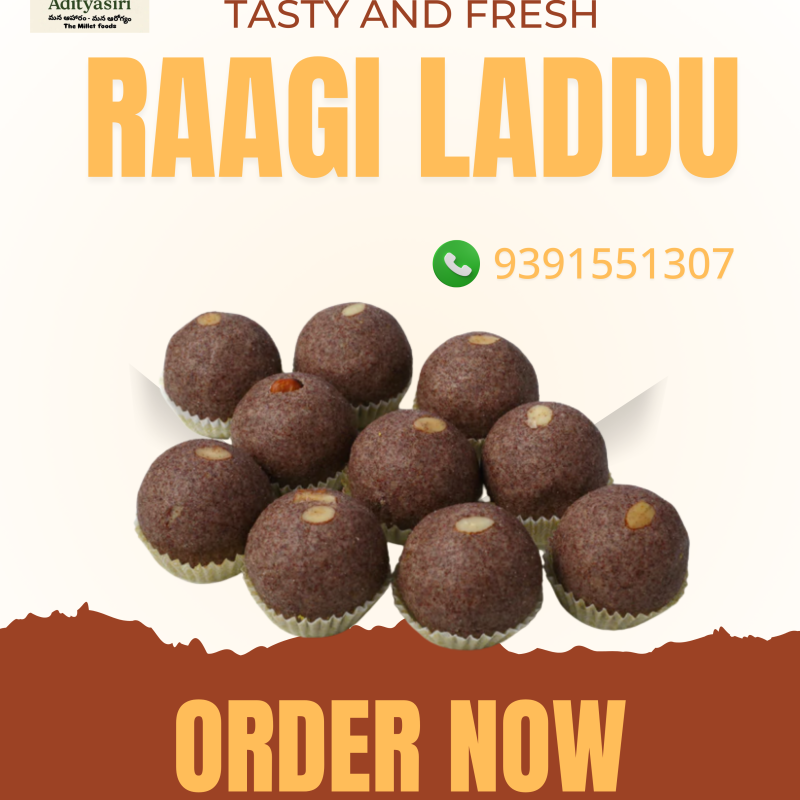 Raagi Laddu (Finger Millet Laddu)